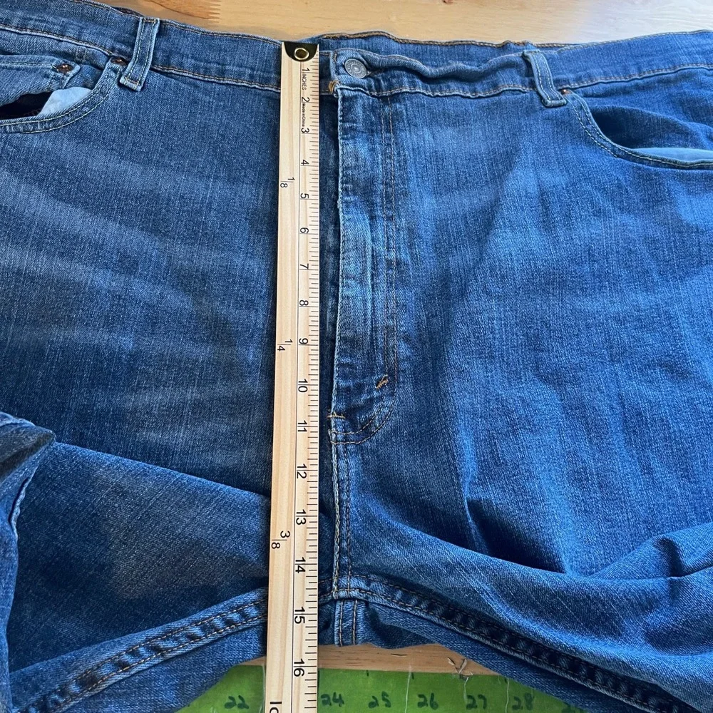 Levis 559 Relaxed Straight 48x30 Baggy‎ Loose Dark Wash Denim Blue Jeans Zip Fly